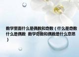 数学里面什么是偶数和奇数（什么是奇数什么是偶数  数学奇数和偶数是什么意思）