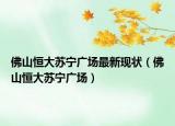 佛山恒大苏宁广场最新现状（佛山恒大苏宁广场）