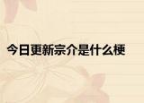 今日更新宗介是什么梗