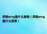 奔驰amg是什么音响（奔驰amg是什么意思）
