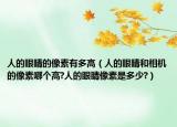 人的眼睛的像素有多高（人的眼睛和相机的像素哪个高?人的眼睛像素是多少?）
