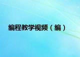 编程教学视频（编）