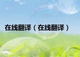 在线翻译（在线翻译）