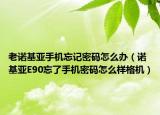 老诺基亚手机忘记密码怎么办（诺基亚E90忘了手机密码怎么样格机）