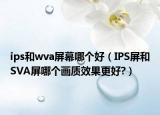 ips和wva屏幕哪个好（IPS屏和SVA屏哪个画质效果更好?）