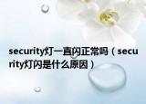 security灯一直闪正常吗（security灯闪是什么原因）