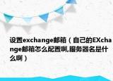 设置exchange邮箱（自己的EXchange邮箱怎么配置啊,服务器名是什么啊）