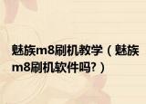 魅族m8刷机教学（魅族m8刷机软件吗?）