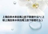 上海自来水来自海上的下联是什么?（上联上海自来水来自海上的下联是什么）