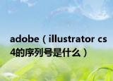 adobe（illustrator cs4的序列号是什么）