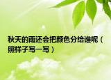 秋天的雨还会把颜色分给谁呢（照样子写一写）