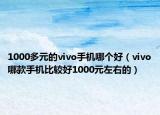 1000多元的vivo手机哪个好（vivo哪款手机比较好1000元左右的）