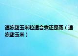 速冻甜玉米粒适合煮还是蒸（速冻甜玉米）