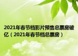 2021年春节档影片预售总票房破亿（2021年春节档总票房）
