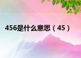 456是什么意思（45）