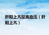 肝阳上亢型高血压（肝阳上亢）
