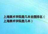 上海美术学院是几本全国排名（上海美术学院是几本）
