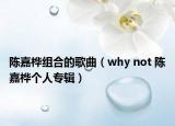 陈嘉桦组合的歌曲（why not 陈嘉桦个人专辑）