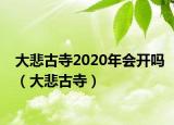 大悲古寺2020年会开吗（大悲古寺）