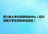四川省大学生创新创业中心（四川省级大学生创新创业园区）