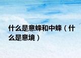 什么是意蜂和中蜂（什么是意境）