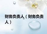 财务负责人（财务负责人）