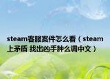 steam客服案件怎么看（steam上矛盾 找出凶手肿么调中文）