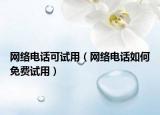 网络电话可试用（网络电话如何免费试用）