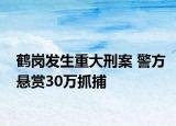 鹤岗发生重大刑案 警方悬赏30万抓捕