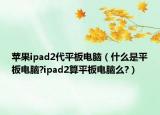 苹果ipad2代平板电脑（什么是平板电脑?ipad2算平板电脑么?）