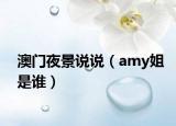 澳门夜景说说（amy姐是谁）