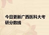 今日更新广西医科大考研分数线