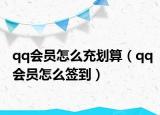 qq会员怎么充划算（qq会员怎么签到）