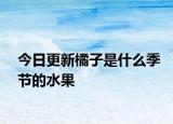 今日更新橘子是什么季节的水果