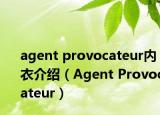 agent provocateur内衣介绍（Agent Provocateur）