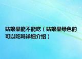姑娘果能不能吃（姑娘果绿色的可以吃吗详细介绍）