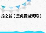 龙之谷（是免费游戏吗）