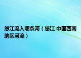 怒江流入哪条河（怒江 中国西南地区河流）