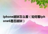 iphone越狱怎么看（如何看iphone6是否越狱）