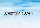 大写壹到拾（大写）