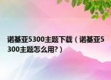 诺基亚5300主题下载（诺基亚5300主题怎么用?）