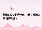 赛扬g530支持什么主板（赛扬G530好不好）