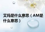 艾玛是什么意思（AM是什么意思）