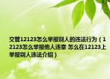 交管12123怎么举报别人的违法行为（12123怎么举报他人违章 怎么在12123上举报别人违法介绍）