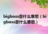 bigboss是什么意思（bigboss是什么意思）