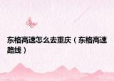 东格高速怎么去重庆（东格高速路线）