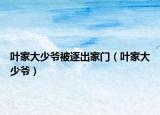 叶家大少爷被逐出家门（叶家大少爷）