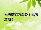 无法结婚怎么办（无法结局）