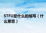 STFU是什么的缩写（什么意思）
