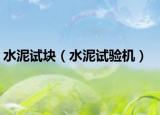 水泥试块（水泥试验机）